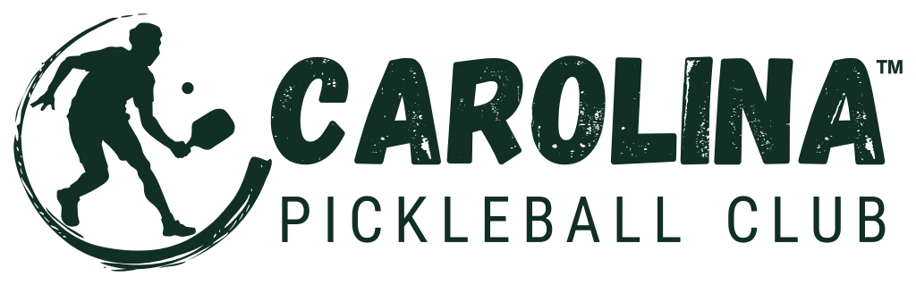 Carolina Pickleball Club Wide Logo, Green variant