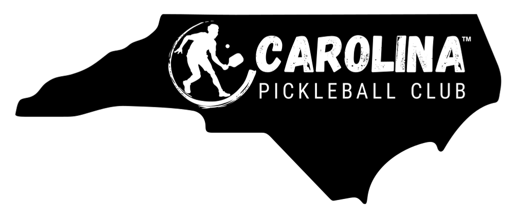 Carolina Pickleball Club Wide Logo with Icon, Black variant